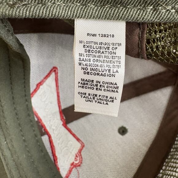 Budweiser Men's Hat Green Cap Mesh Snapback Proud To Serve Military Trucker - Picture 7 of 15